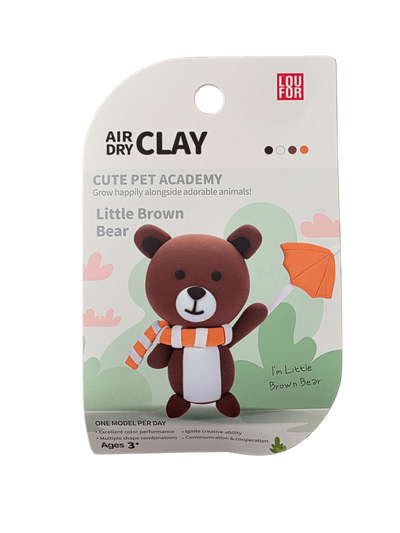 Brown Bear - Air-Dry Clay Animal Kit