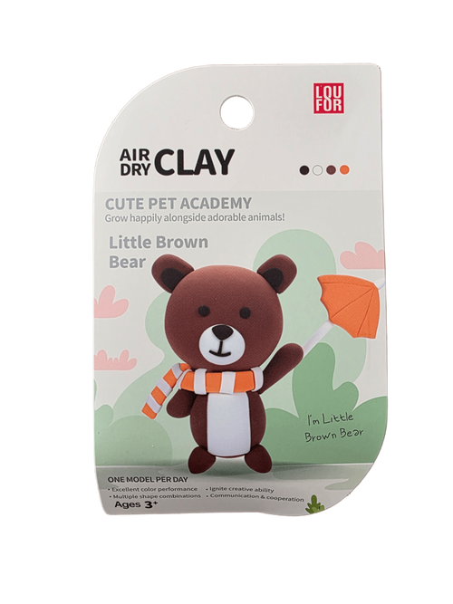 Brown Bear - Air-Dry Clay Animal Kit