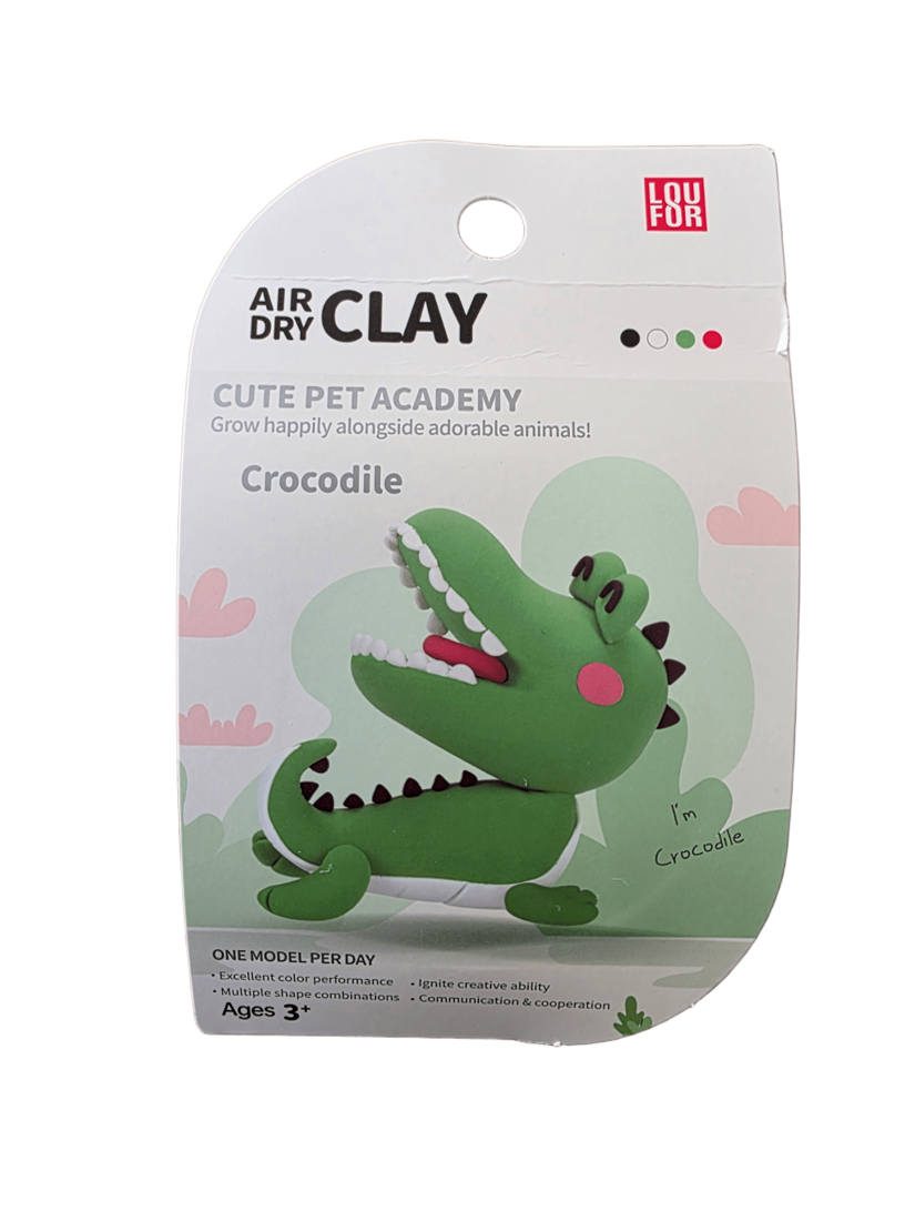 Crocodile - Air-Dry Clay Animal Kit