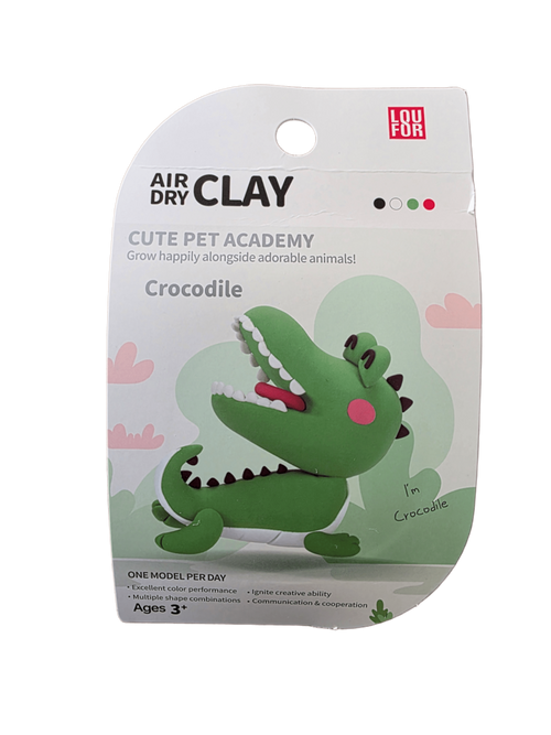 Crocodile - Air-Dry Clay Animal Kit