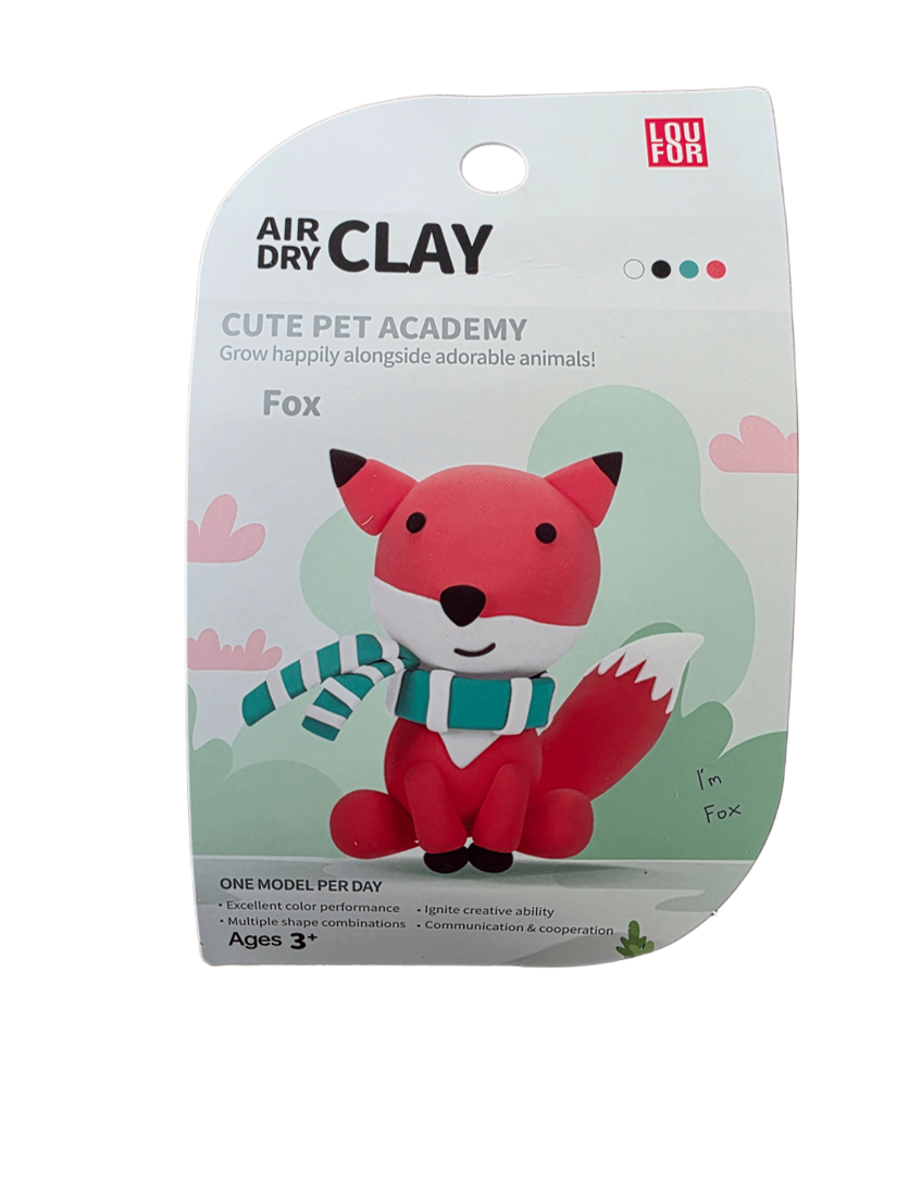 Fox - Air-Dry Clay Animal Kit
