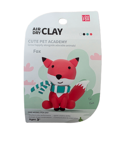 Fox - Air-Dry Clay Animal Kit