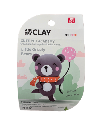 Grizzly Bear - Air-Dry Clay Animal Kit