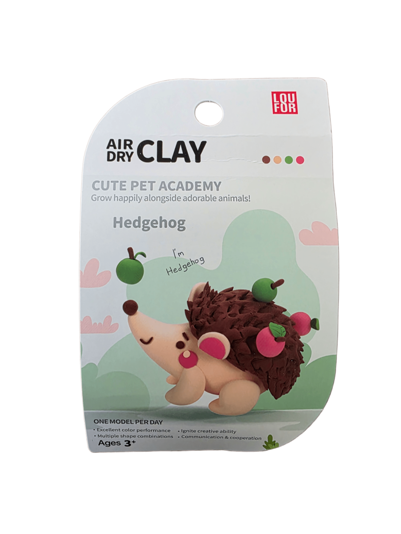Hedgehog - Air-Dry Clay Animal Kit