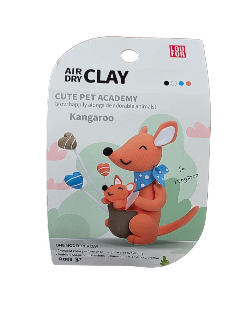 Kangaroo - Air-Dry Clay Animal Kit