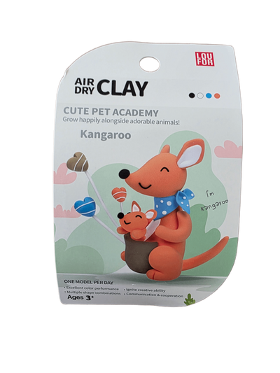Kangaroo - Air-Dry Clay Animal Kit