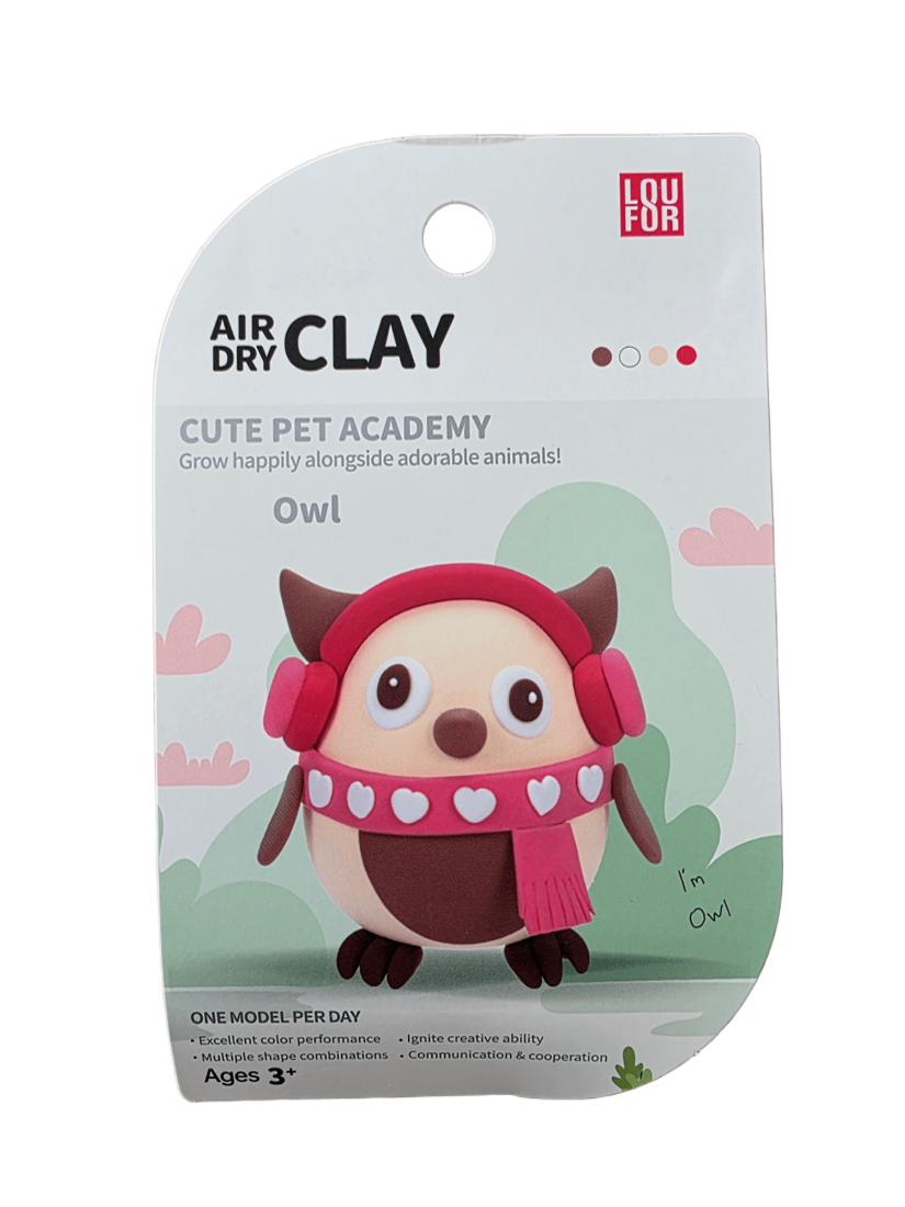Owl - Air-Dry Clay Animal Kit