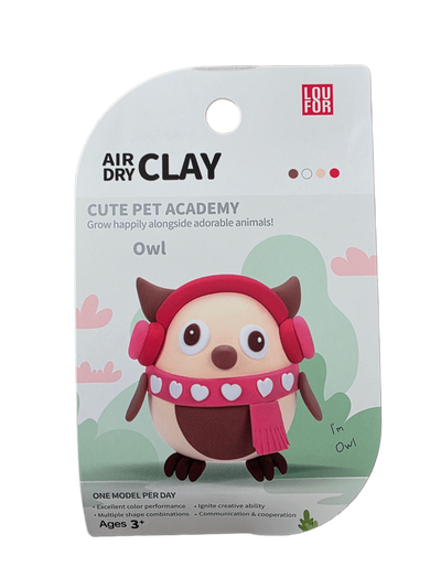Owl - Air-Dry Clay Animal Kit