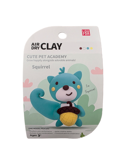 Squirrel - Air-Dry Clay Animal Kit